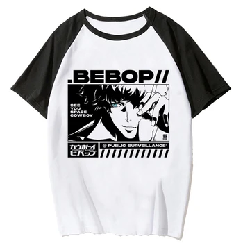 Ковбойская футболка Бибоп женская графическая футболка для девочек harajuku одежда