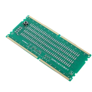 Тестовая карта DDR4 RAM Слот для памяти со светодиодной подсветкой Настольный анализатор ремонта материнской платы Тестер